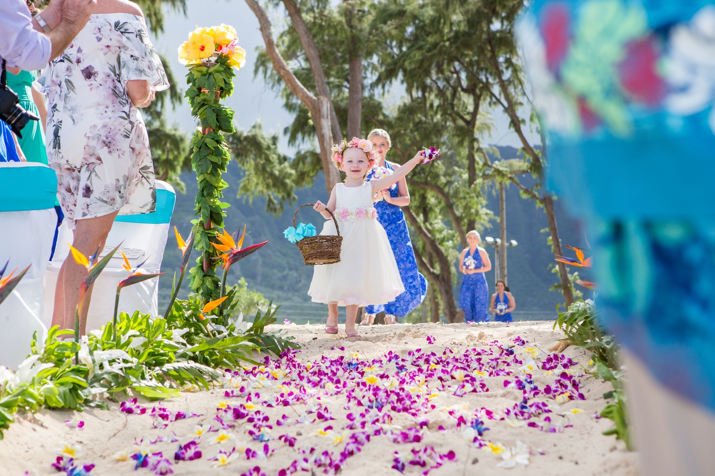 Oahu beach wedding with Aloha island Weddings