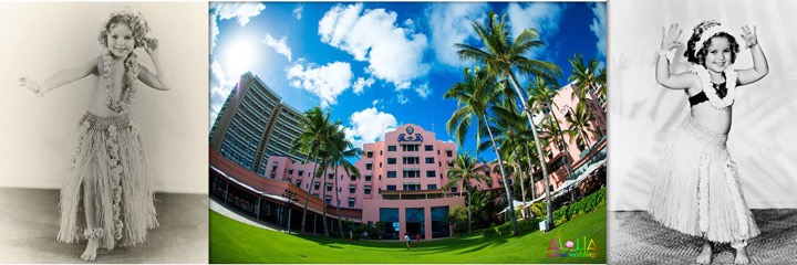 royal Hawaiian hotel wide angle view