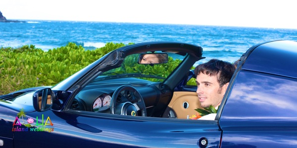 Jennifer and David in the Lotus sports car, photo 5