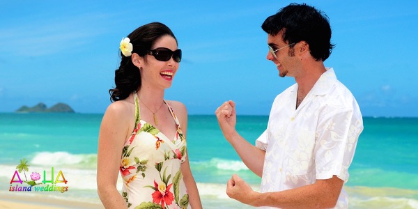 The bridal party on the sand, more from the day