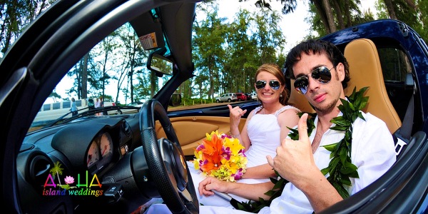 Jennifer and David in the Lotus sports car, more from the day