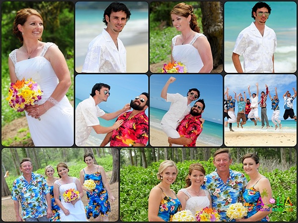 Having fun with the bridal party Jennifer David