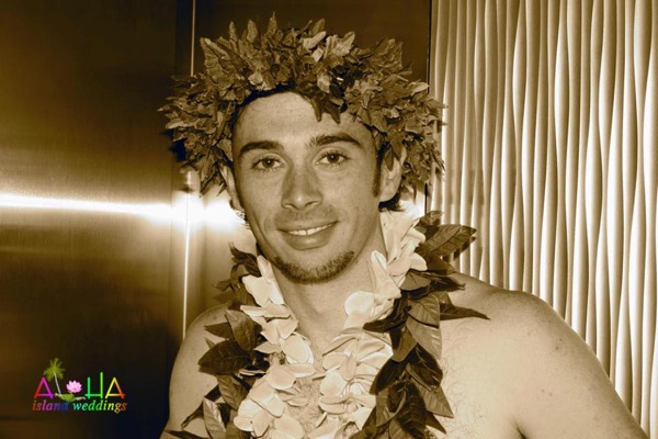 Sepia David before the wedding