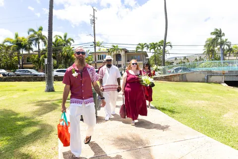 Arriving at Waialae Beach Park
