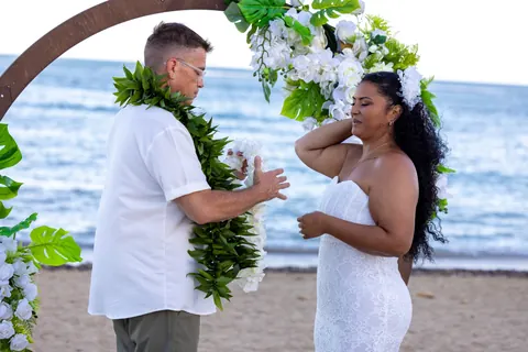 A happy moment for Dianna during the ceremony