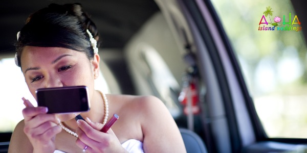 The bridal party in the limo, photo 7
