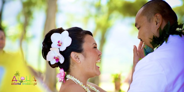 Leling and Jack during their vows, one more moment