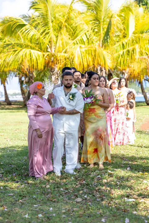 Lila and Mustafa with their parents