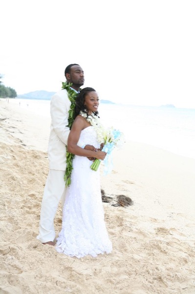 Naheshae and Damarus by the water, in the sunshine