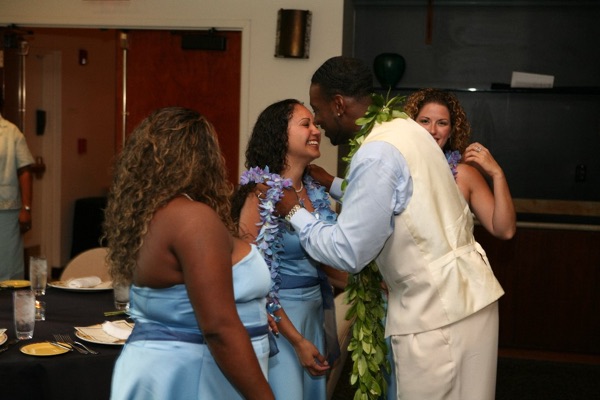 Family and friends at the reception