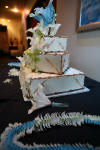 Naheshae and Damarus at their reception, in the sunshine