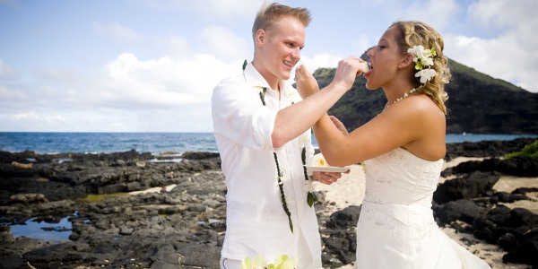 Natasha and Tyson celebrating by the sea, one more moment