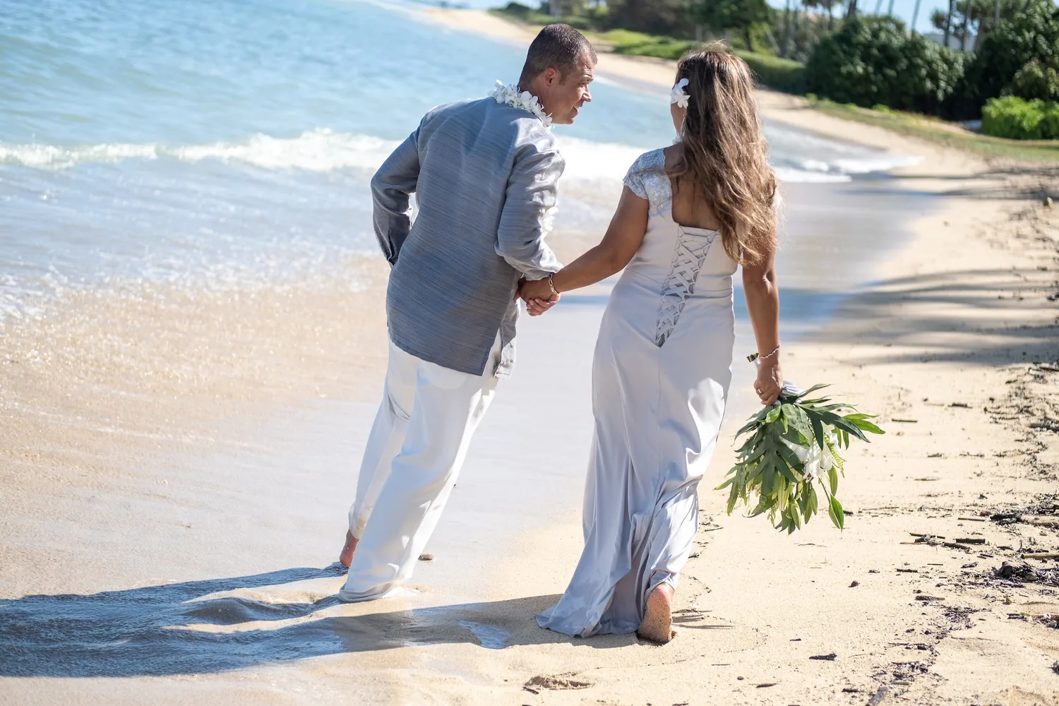 Hand in hand on the sand