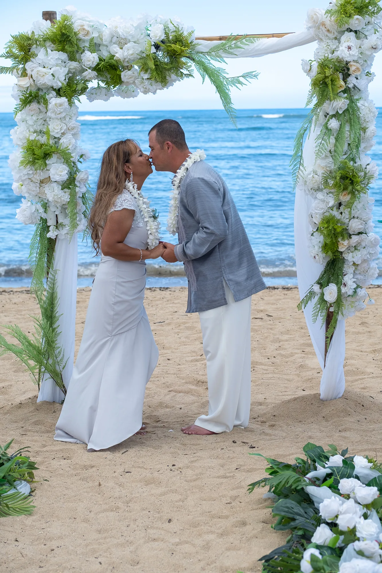 Smiles during the ceremony