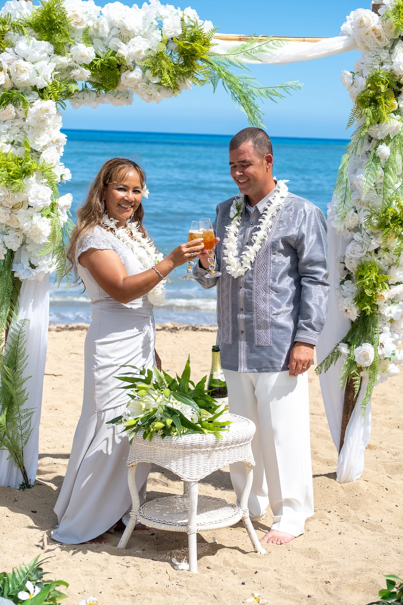 A toast by the sea