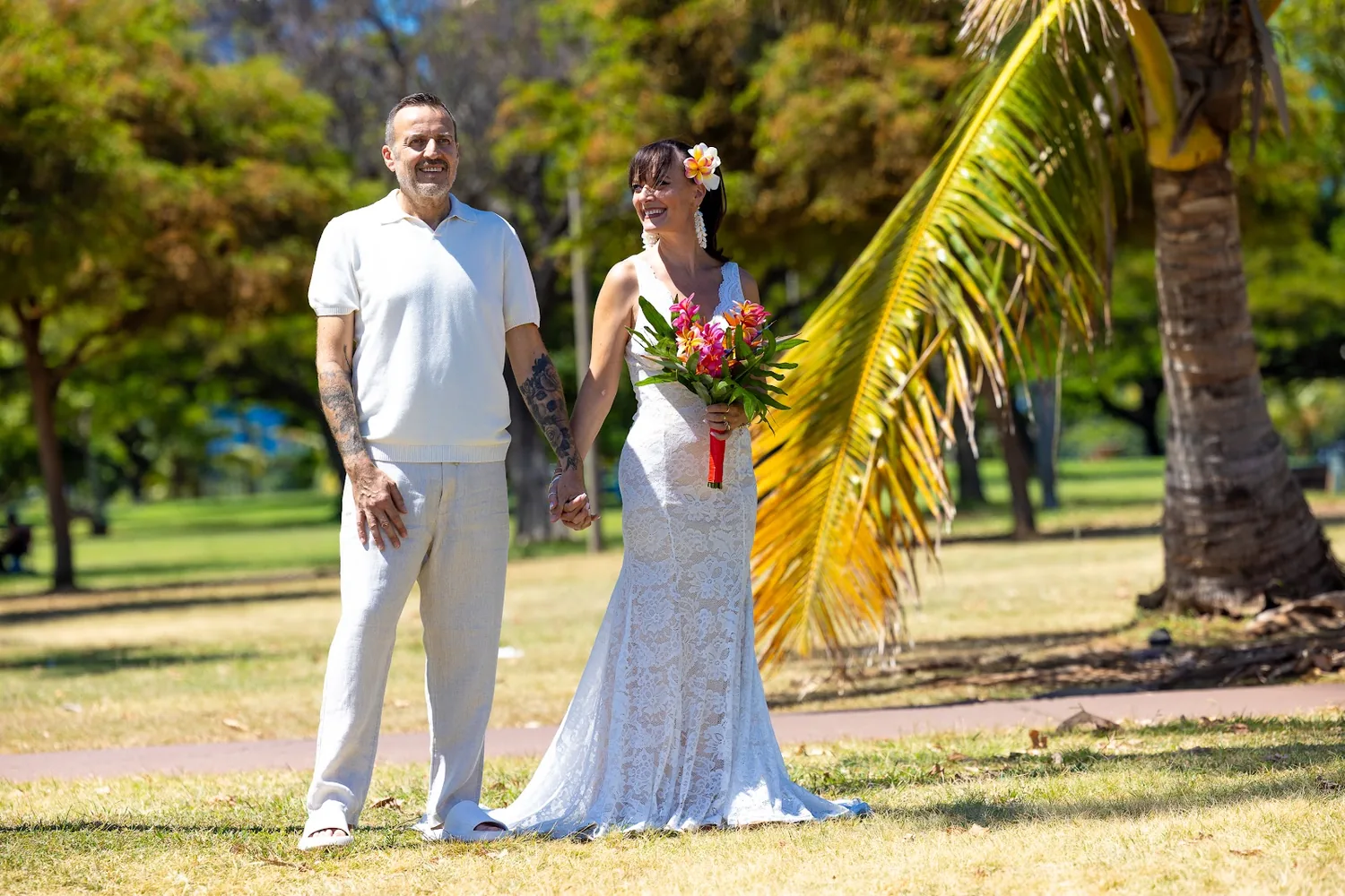 Portrait under the trees