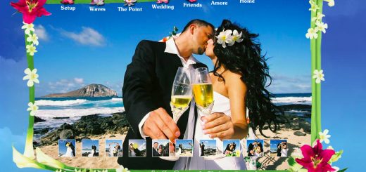 Flash design project Hawaii wedding