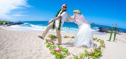J&W Wedding picture in Hawaii