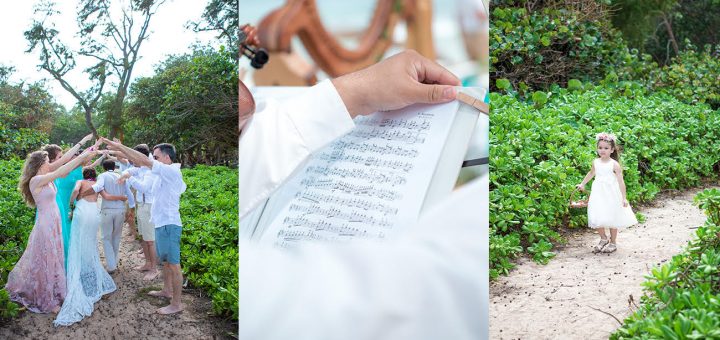 Sheet music of the violinist for our beach wedding