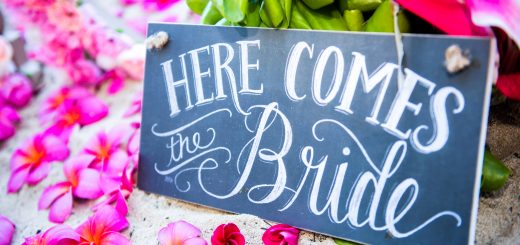 Here comes the bride sign for Katie and Kenny